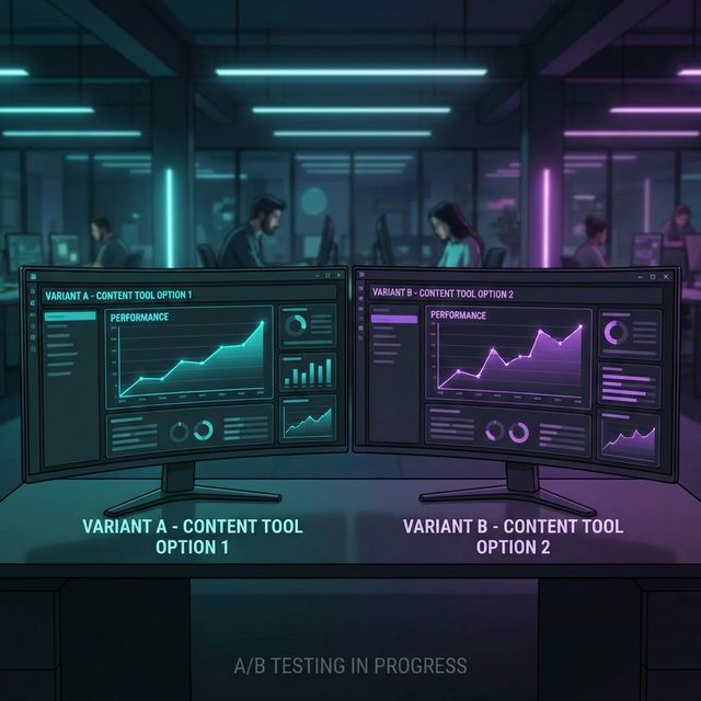 A/B testing AI generated content performance