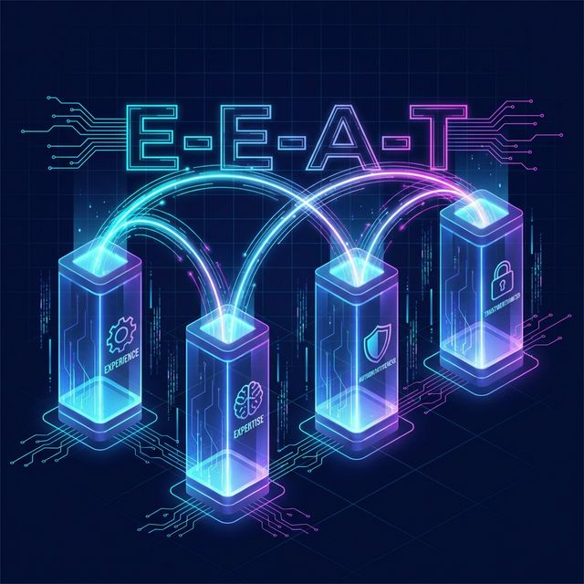 The four pillars of Google's E-E-A-T quality framework