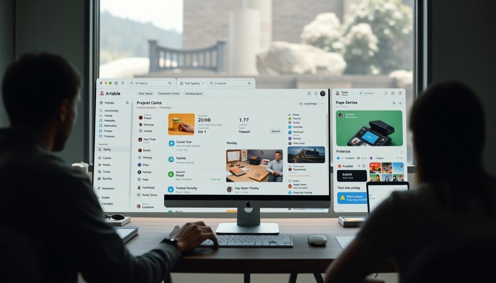 Airtable database project management features pricing
