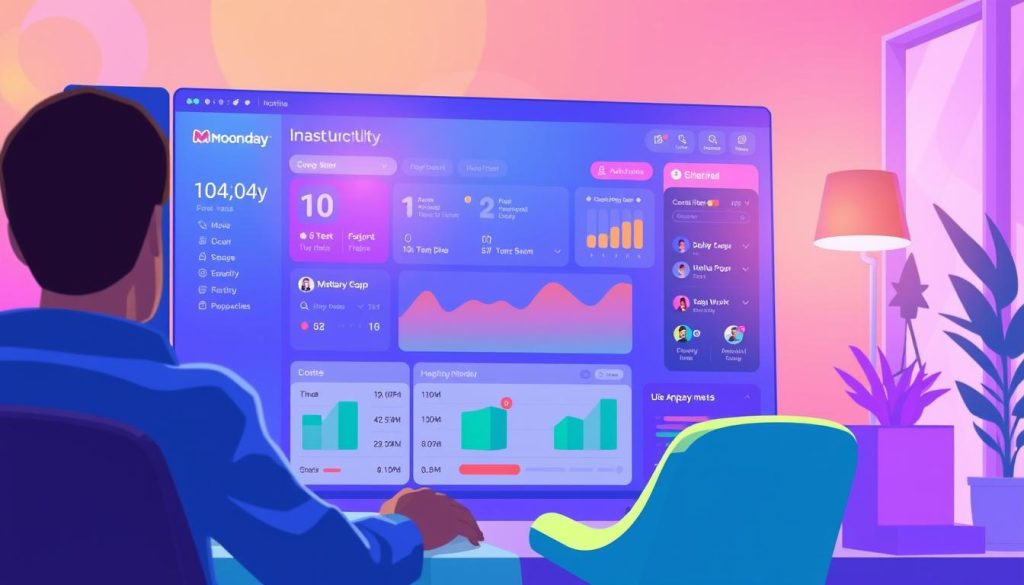Monday.com work management platform pricing features