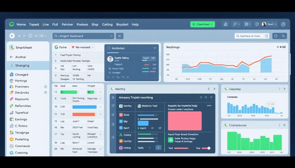 Smartsheet project management spreadsheet features pricing