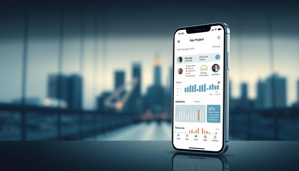 mobile project management features